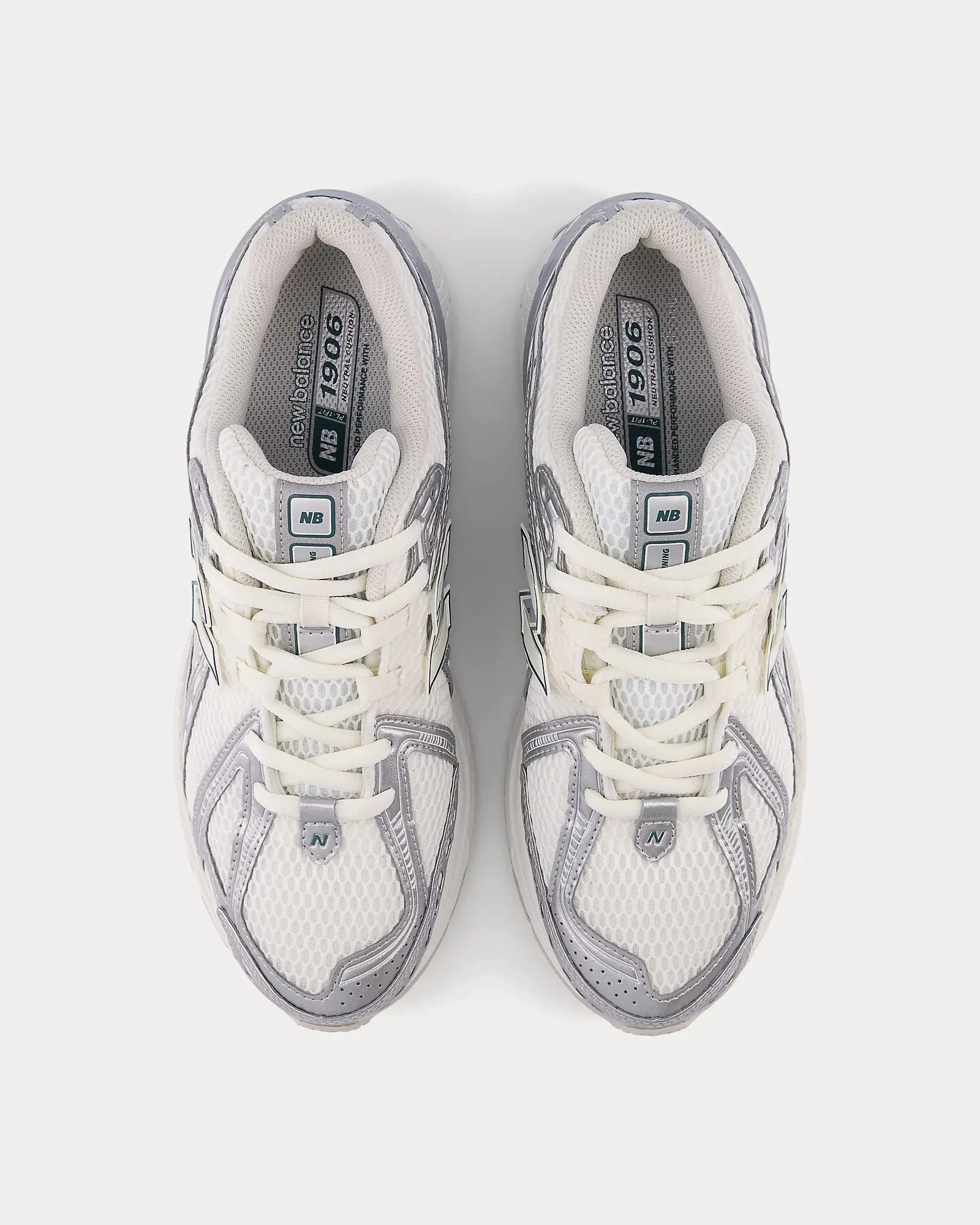 1906r Silver Metalic / Sea Salt / New Spruce Low Top Sneakers