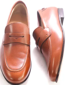 $895 SALVATORE FERRAGAMO - “GOYA" Brown Gancini Loafers - 9.5 EE