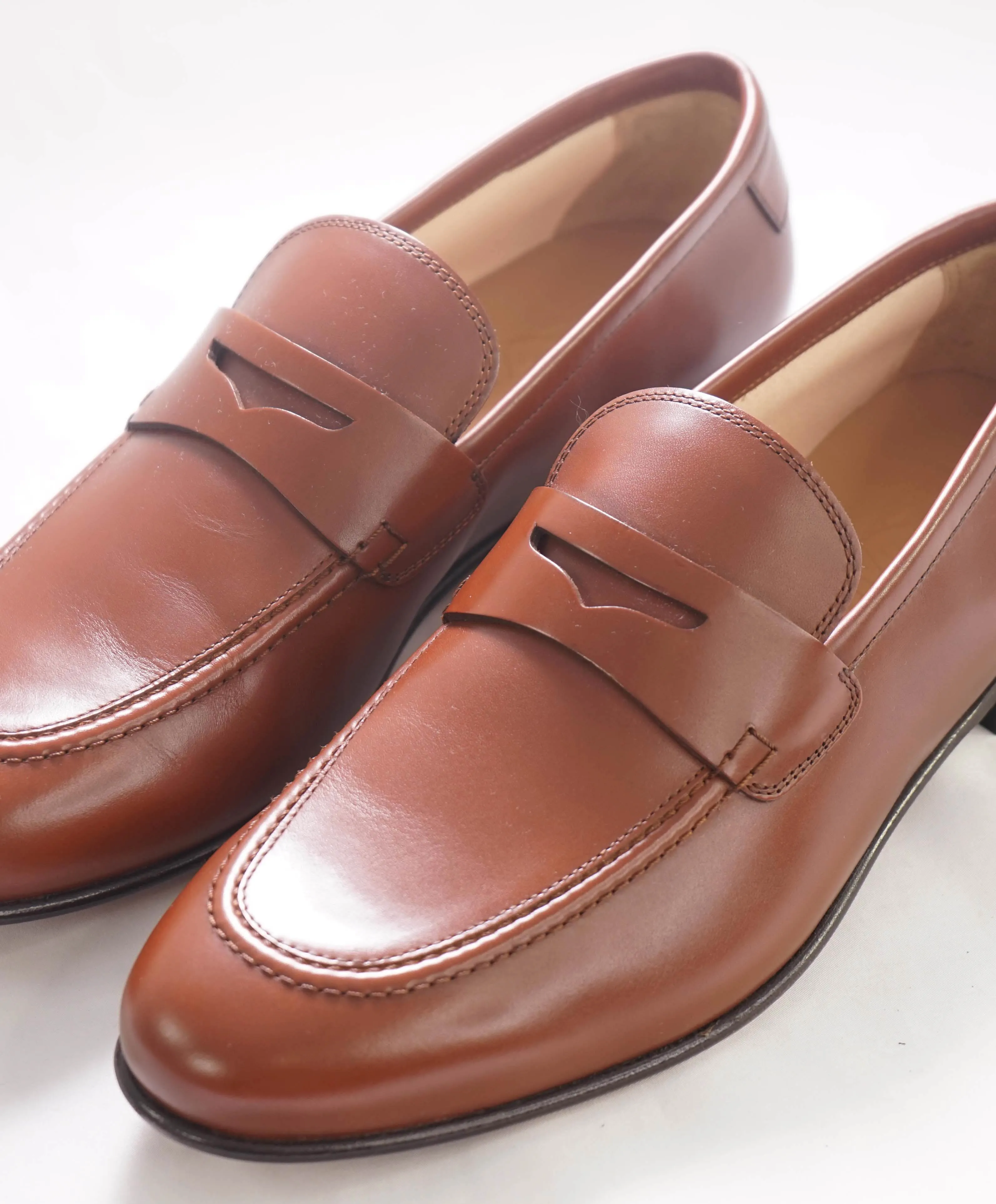 $895 SALVATORE FERRAGAMO - “GOYA" Brown Gancini Loafers - 9.5 EE