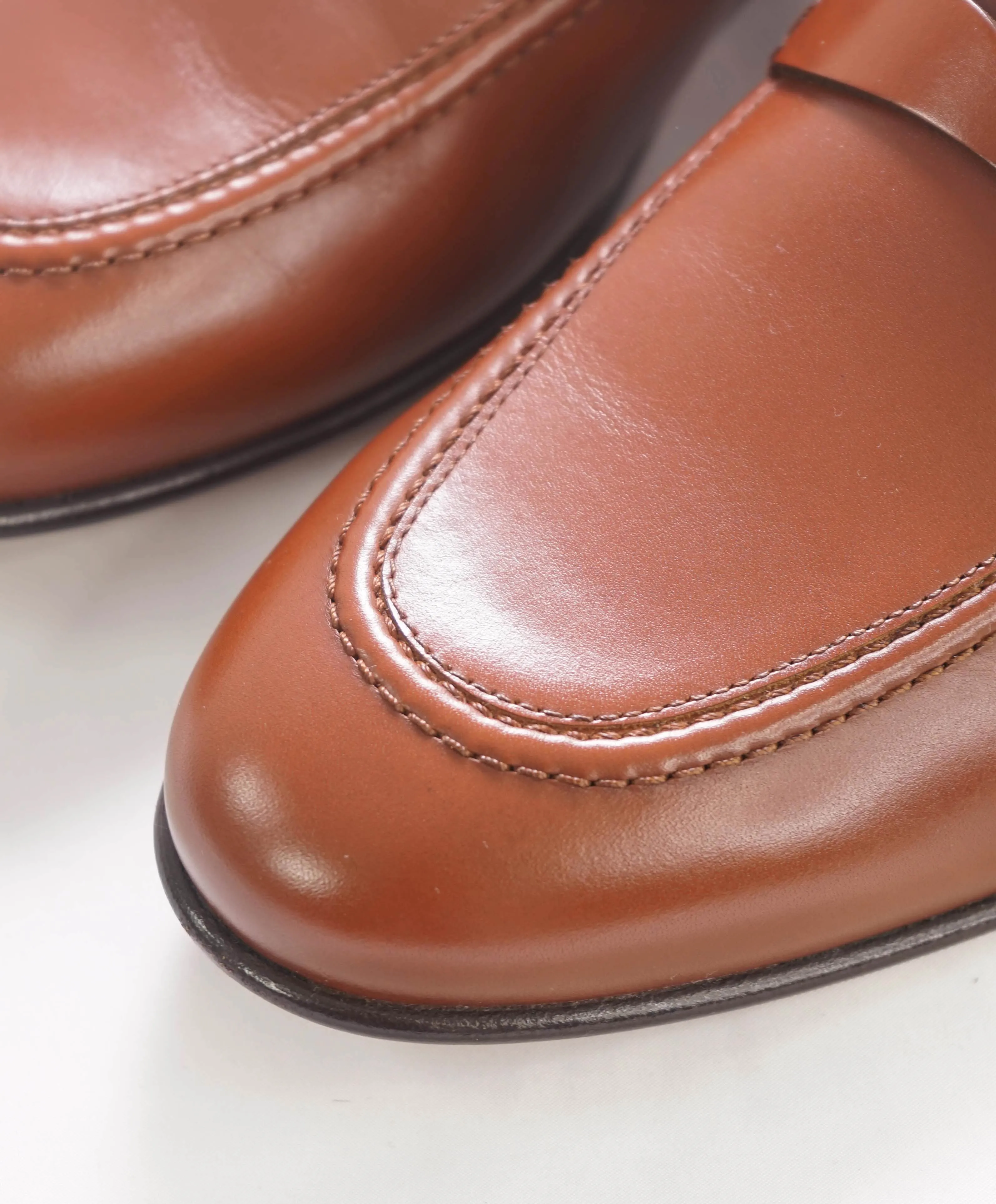 $895 SALVATORE FERRAGAMO - “GOYA" Brown Gancini Loafers - 9.5 EE