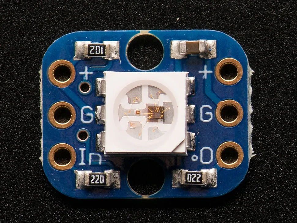 Adafruit Breadboard-friendly RGB Smart NeoPixel  (Pack of 4)