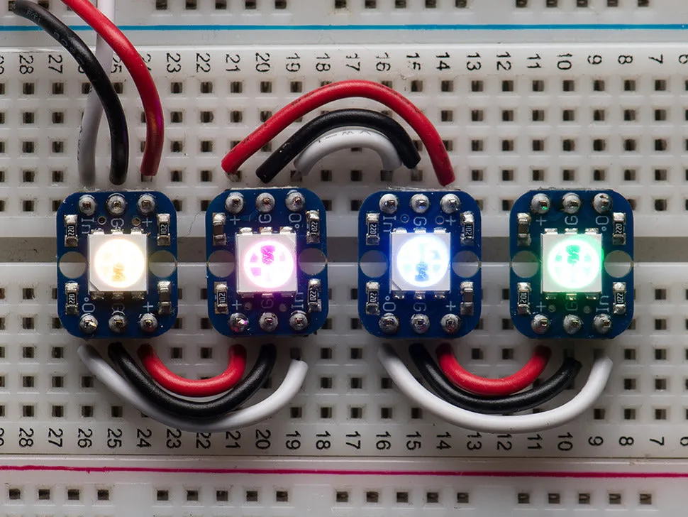 Adafruit Breadboard-friendly RGB Smart NeoPixel  (Pack of 4)