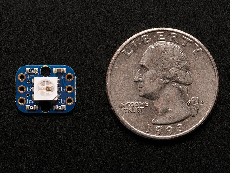 Adafruit Breadboard-friendly RGB Smart NeoPixel  (Pack of 4)