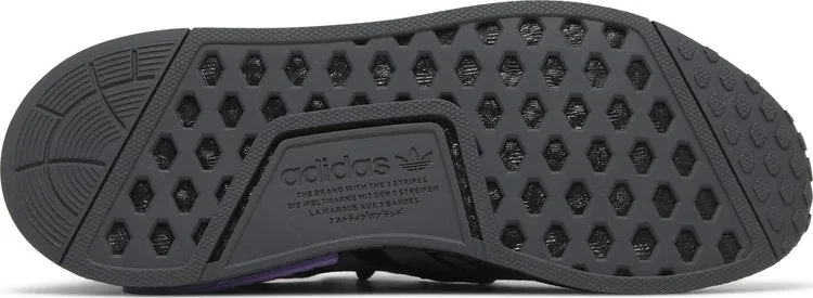 Adidas NMD_R1 'Black Active Purple' sneakers, black