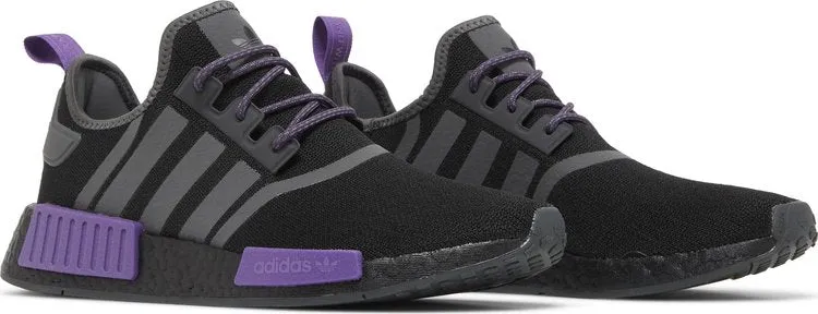 Adidas NMD_R1 'Black Active Purple' sneakers, black