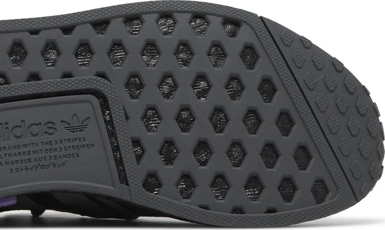 Adidas NMD_R1 'Black Active Purple' sneakers, black