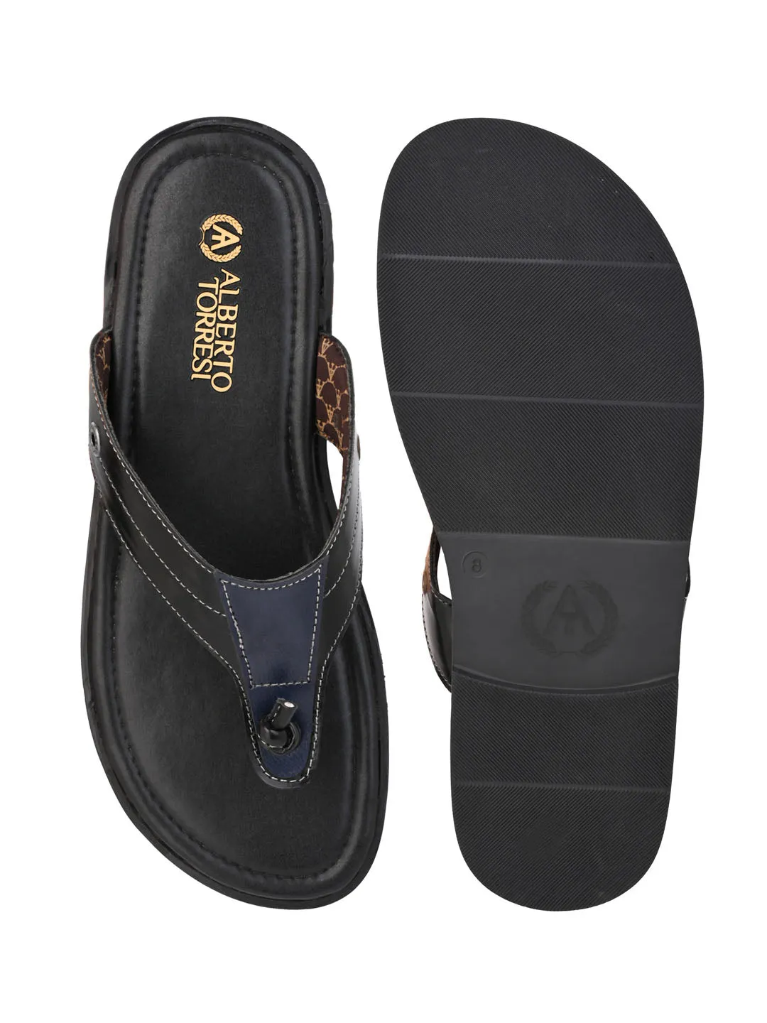 Alberto Torresi Men Outdoor Blue Slippers