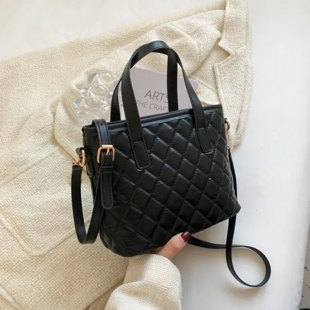 Almendra Women's Small Quilted Leather Handbag