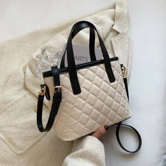 Almendra Women's Small Quilted Leather Handbag