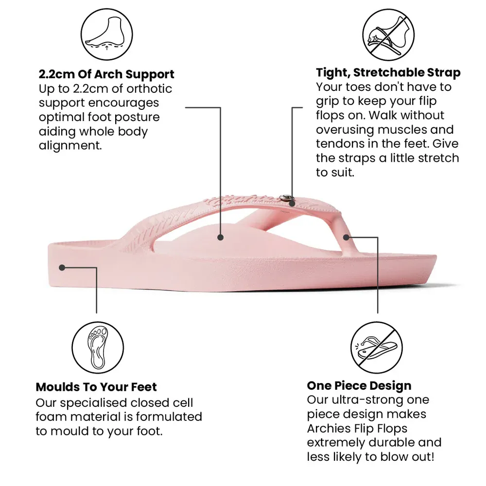 Archies Jandals Crystal Pink
