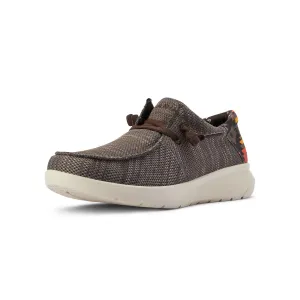 Ariat Men's Hilo Stretch Lace Shoe, Brown/Red Aztec