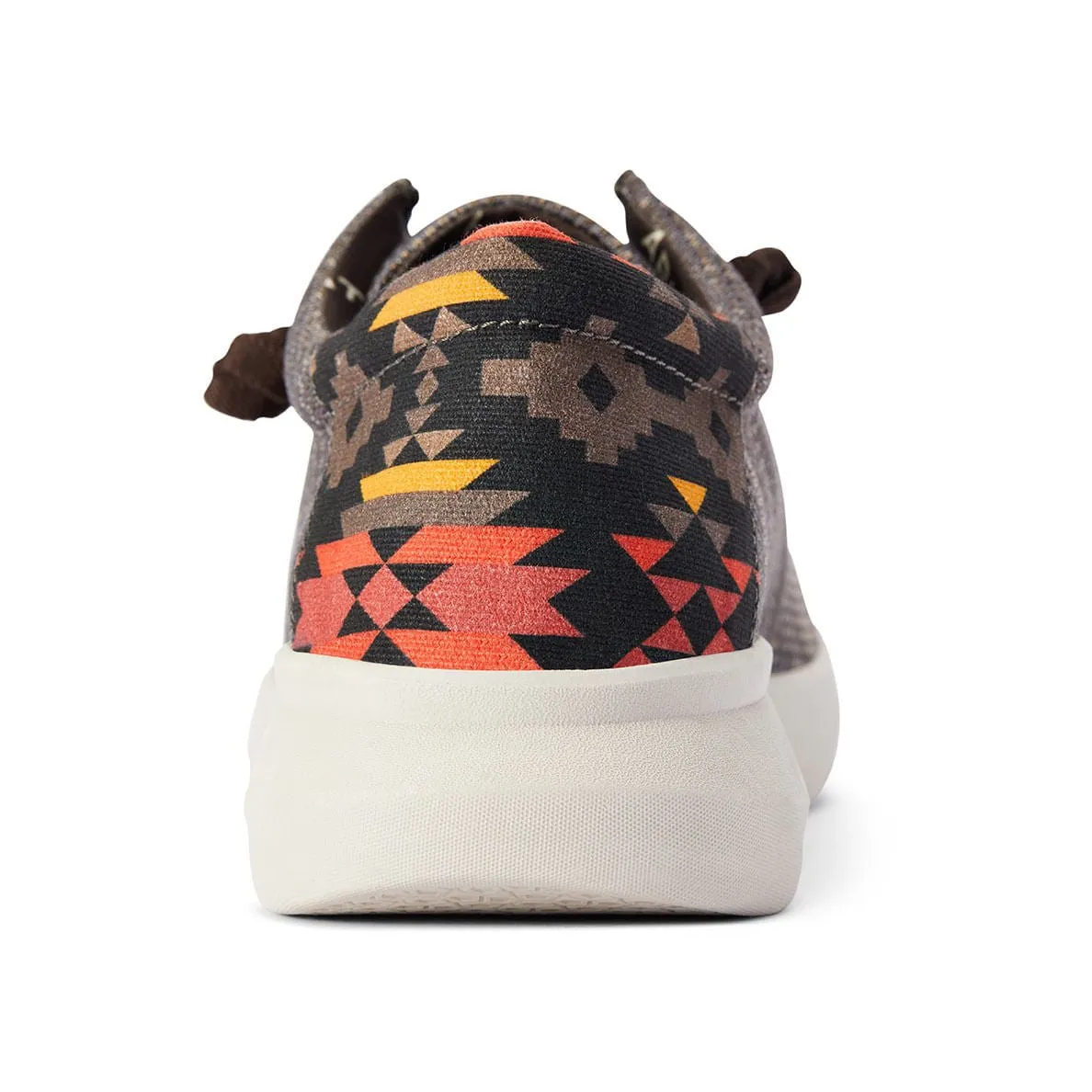 Ariat Men's Hilo Stretch Lace Shoe, Brown/Red Aztec