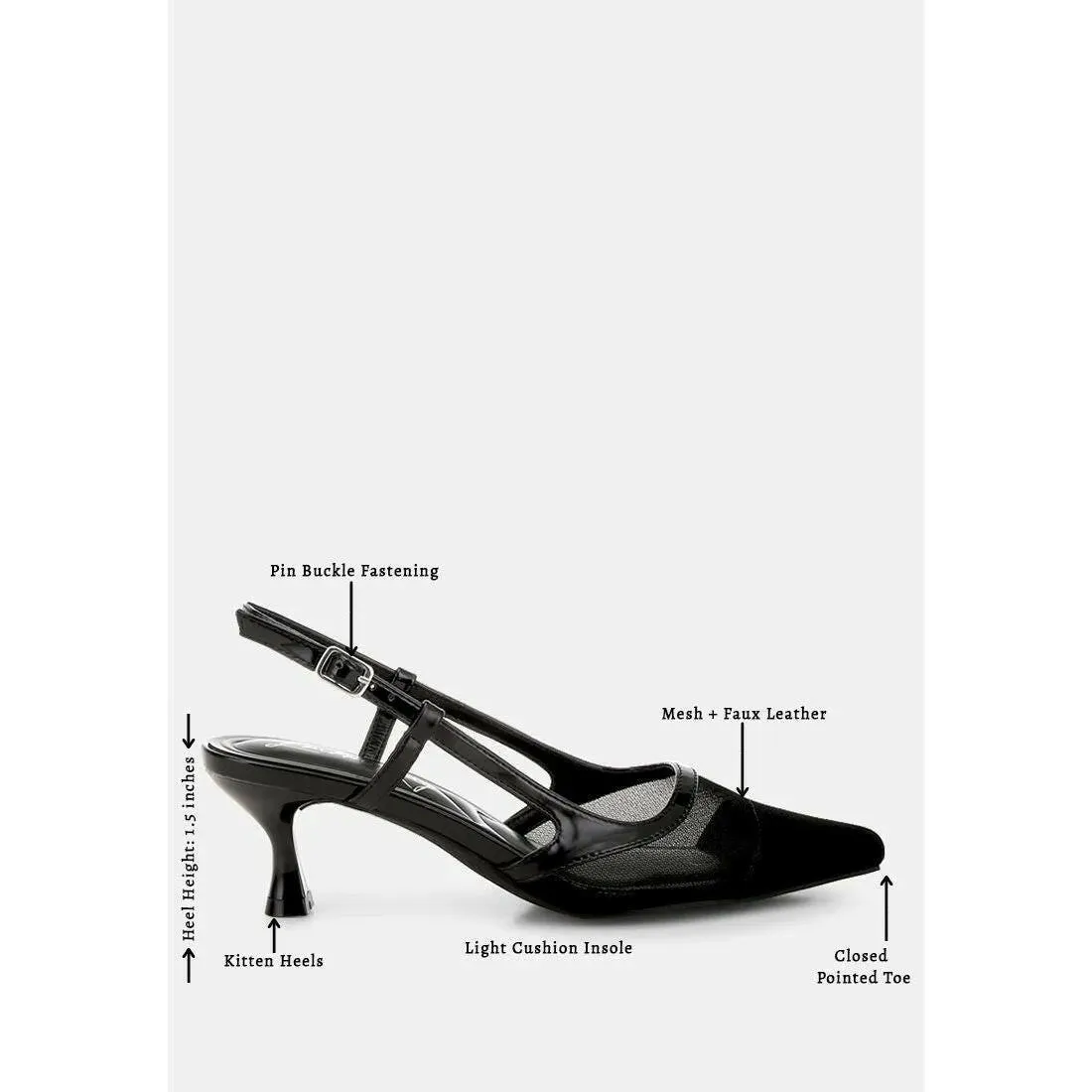 Axton Mesh Slingback Sandals