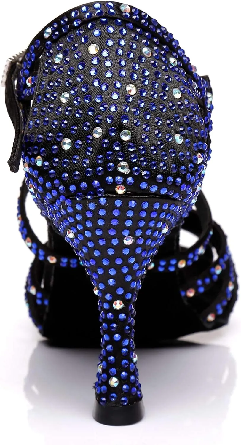 Ballroom Dancing Shoes for Women Sparkle Rhinestones Wedding Prom Sandals