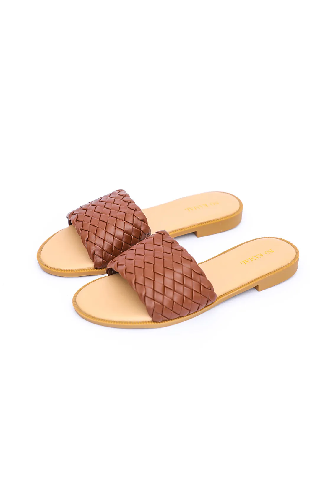 Basic Braided Flats - Brown
