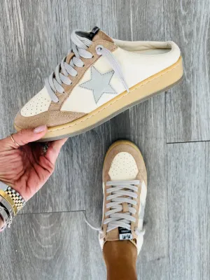 Beige Step Into The Spotlight Slip On Sneakers