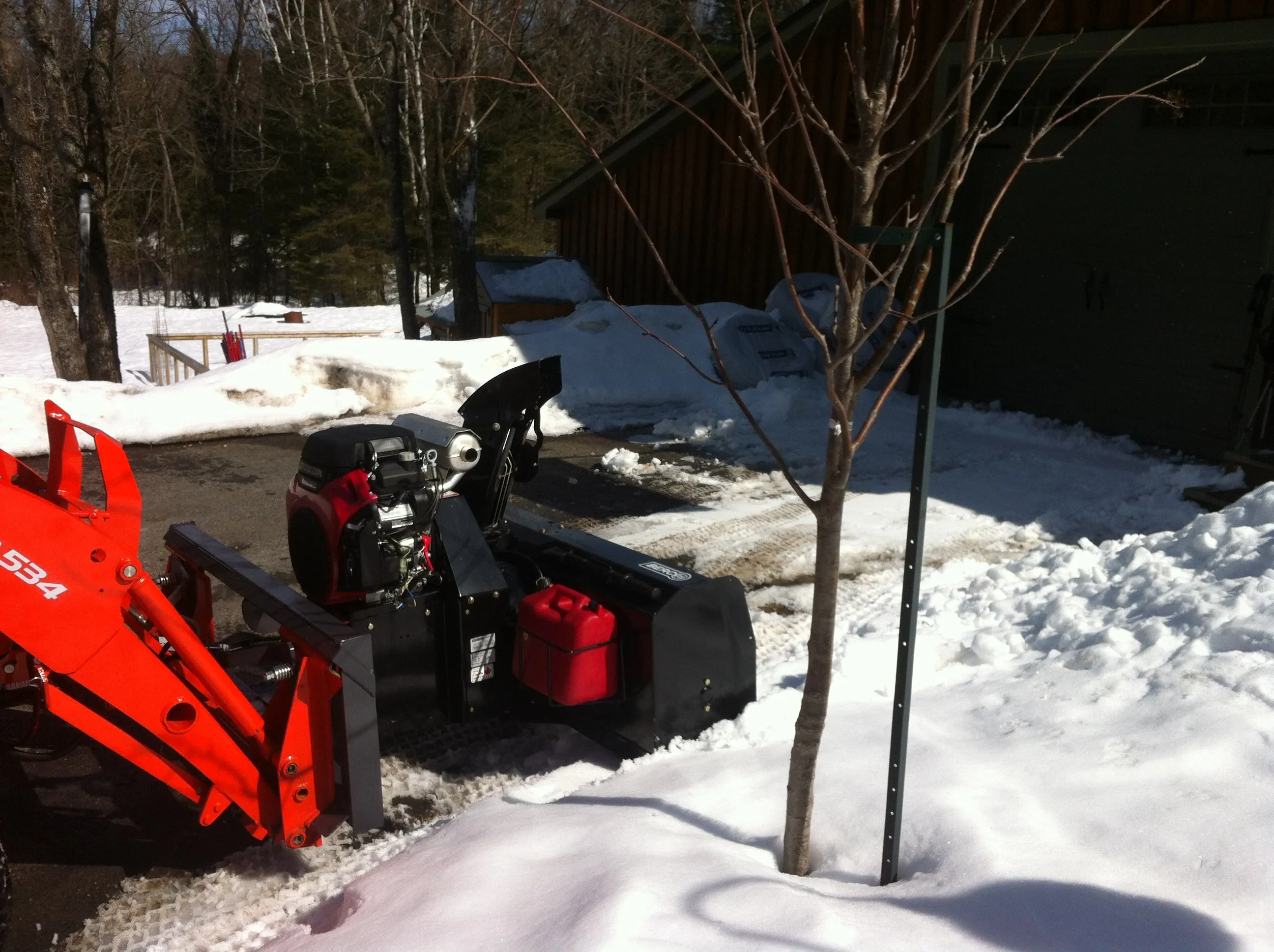 Bercomac 54" Versatile Plus Snowblower With "Skid Steer" Style Attach For Compact & Agricultural Tractor