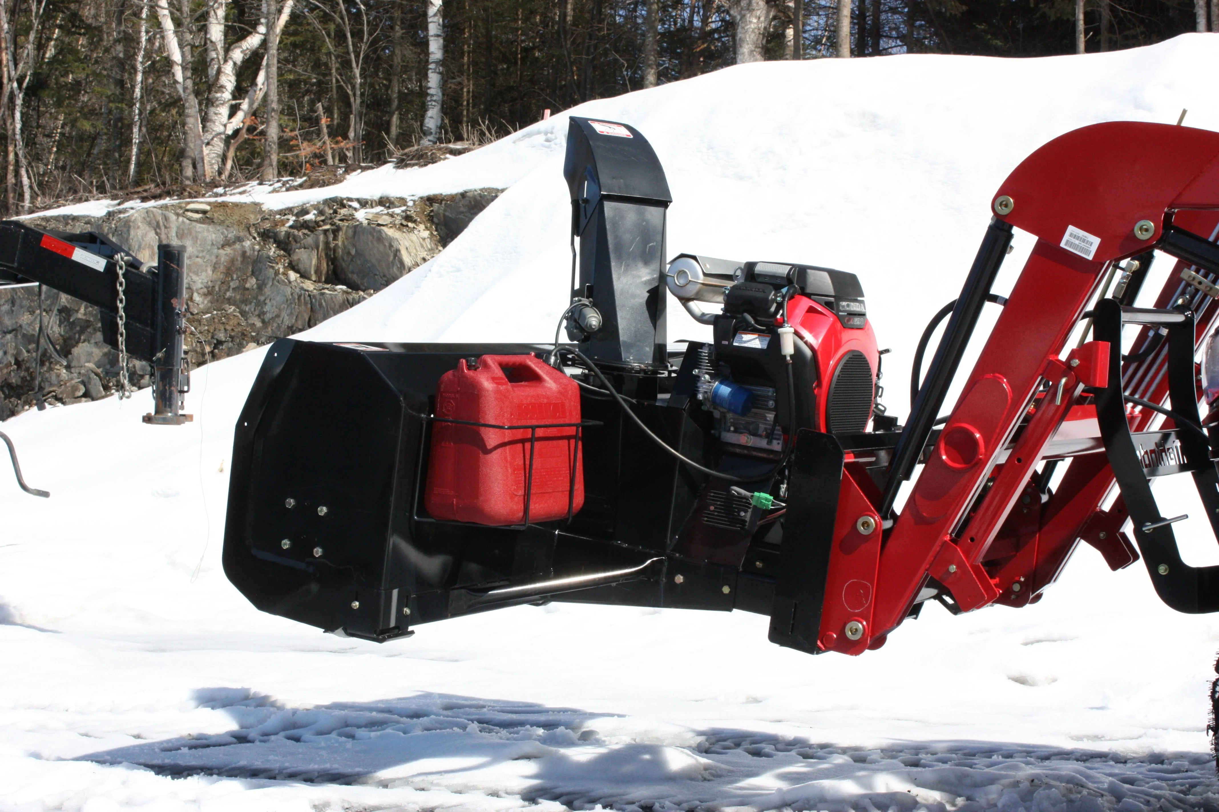 Bercomac 54" Versatile Plus Snowblower With "Skid Steer" Style Attach For Compact & Agricultural Tractor