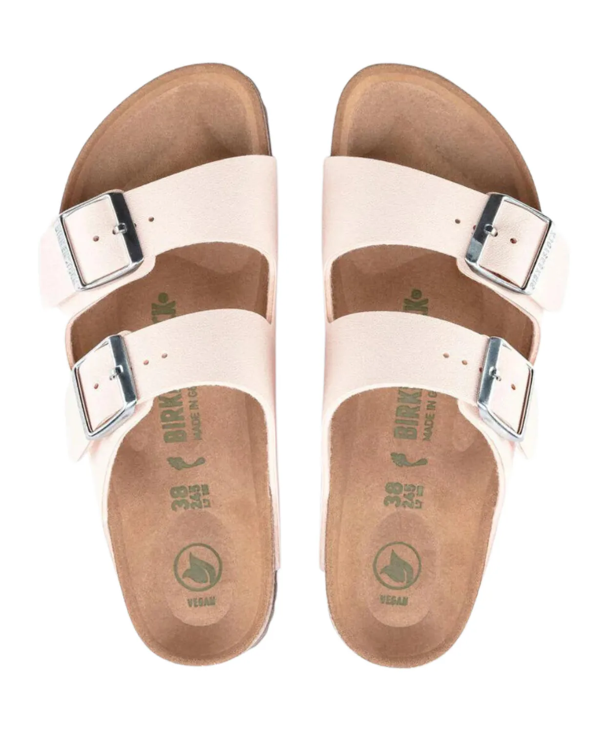 Birkenstock Arizona BirkiBuc Earthy Light Rose Vegan Sandals