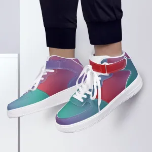 Blue Green Faded Hi Tops