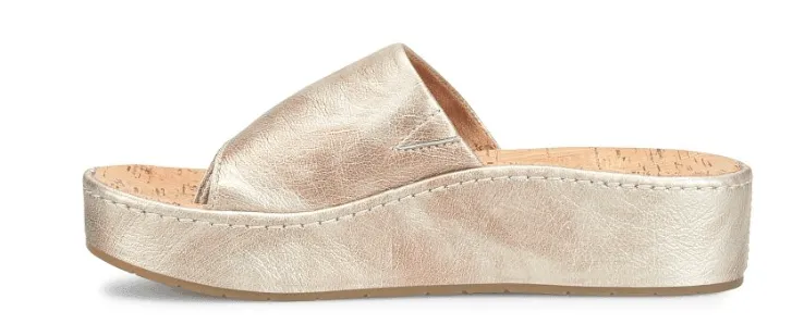 Born Women's Sharr Light Gold Panna Cotta Sandals BR0035330-GLD