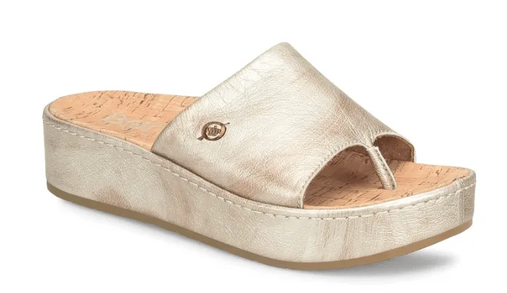 Born Women's Sharr Light Gold Panna Cotta Sandals BR0035330-GLD