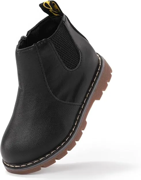 Boys Girls Boots Waterproof Lace Up Kids Cowboy Boots Toddler Boots With Side Zipper for Kids.    19628528