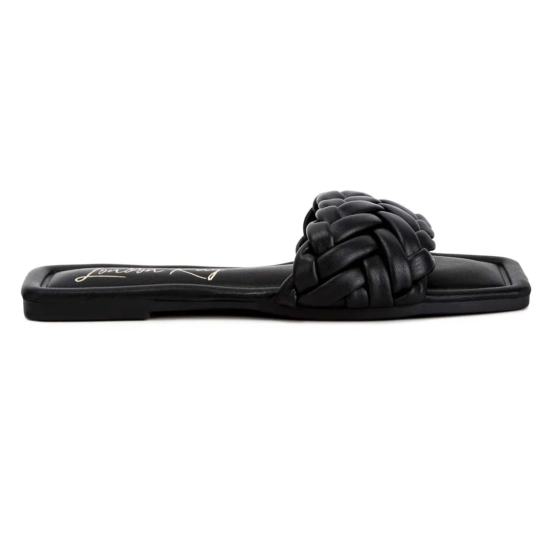 Braided Strap Flat Slip-Ons
