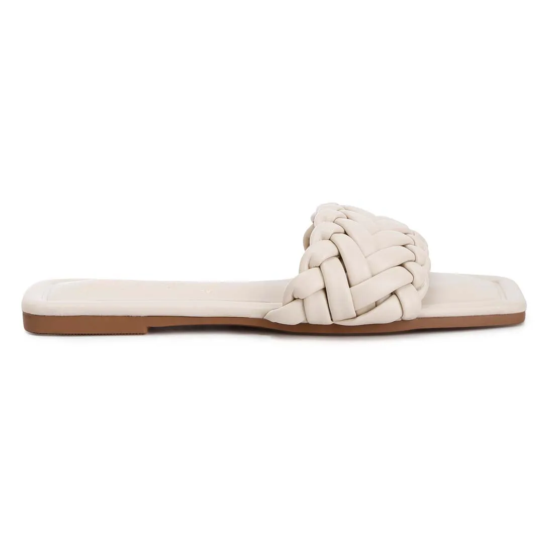 Braided Strap Flat Slip-Ons