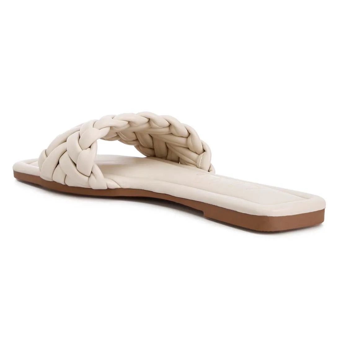 Braided Strap Flat Slip-Ons