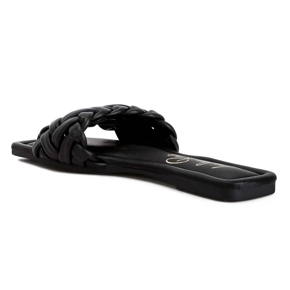 Braided Strap Flat Slip-Ons