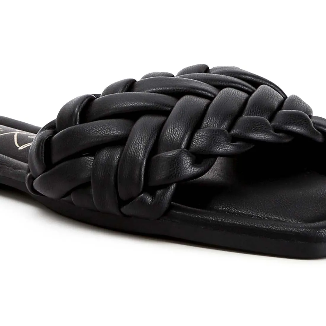 Braided Strap Flat Slip-Ons