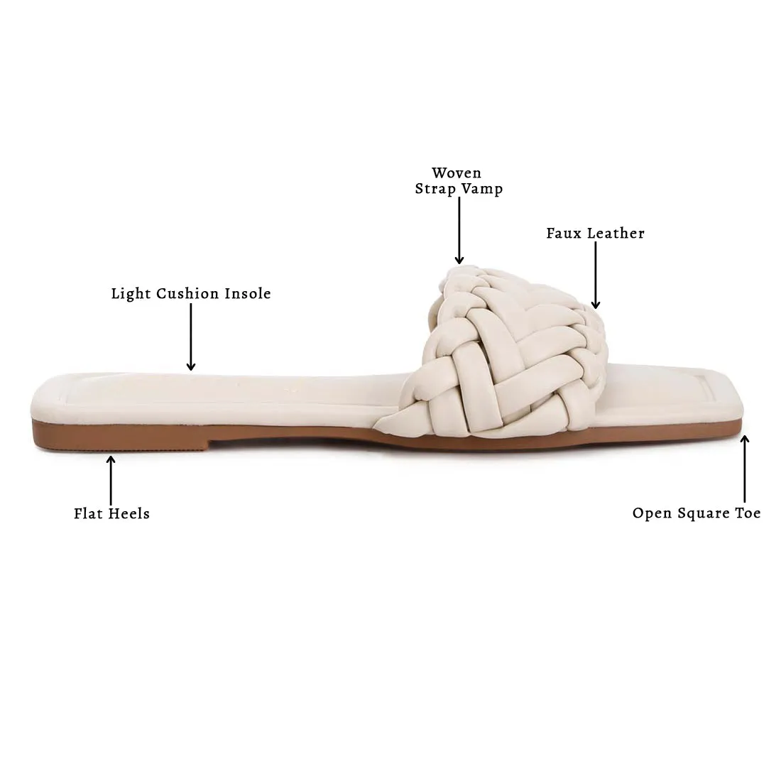 Braided Strap Flat Slip-Ons