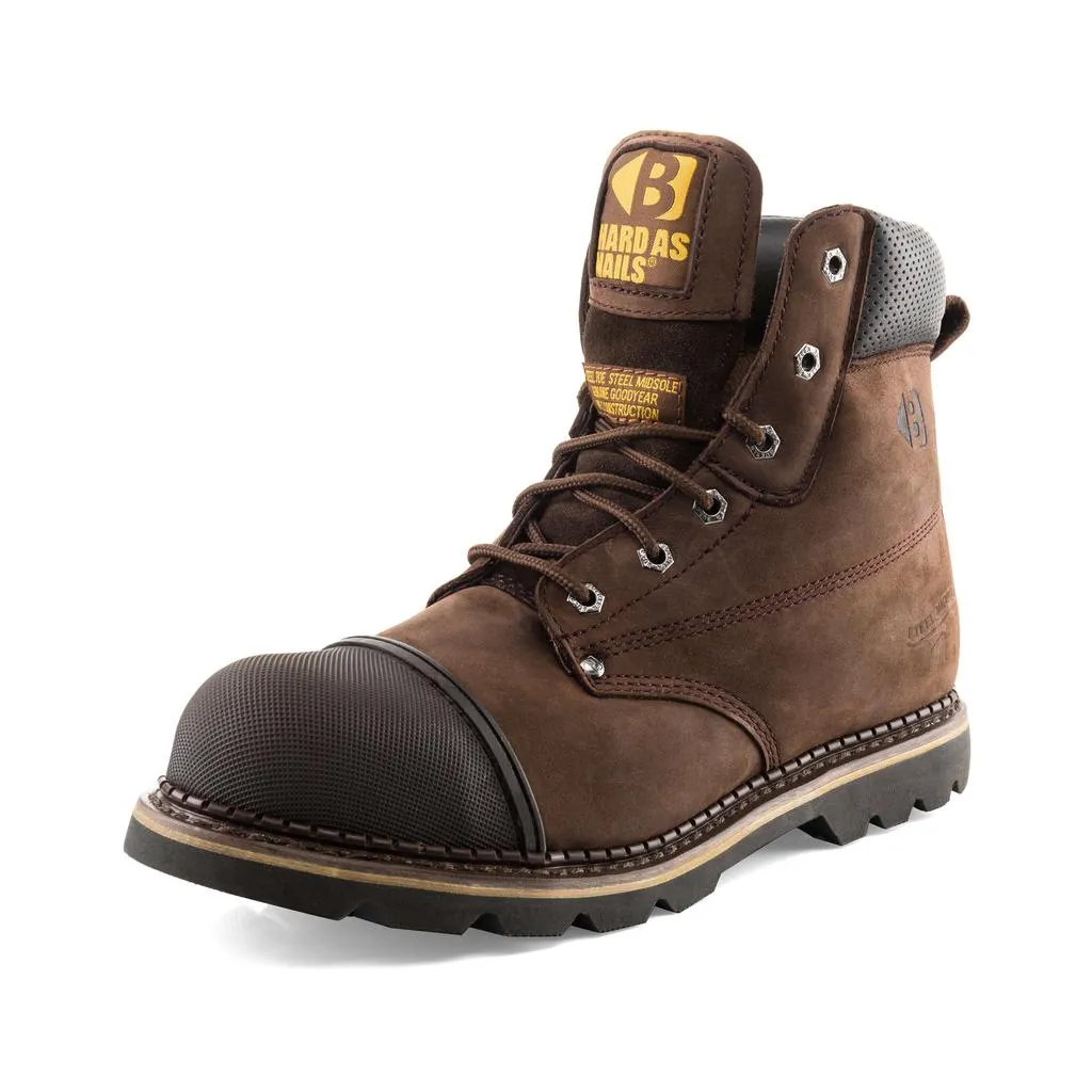 Buckbootz B301 Safety Boots Goodyear Welted Buckler Boots