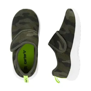 Carters Toddler Boys Camo Print Recycled Slip-On Sneakers Olive CF21B08H