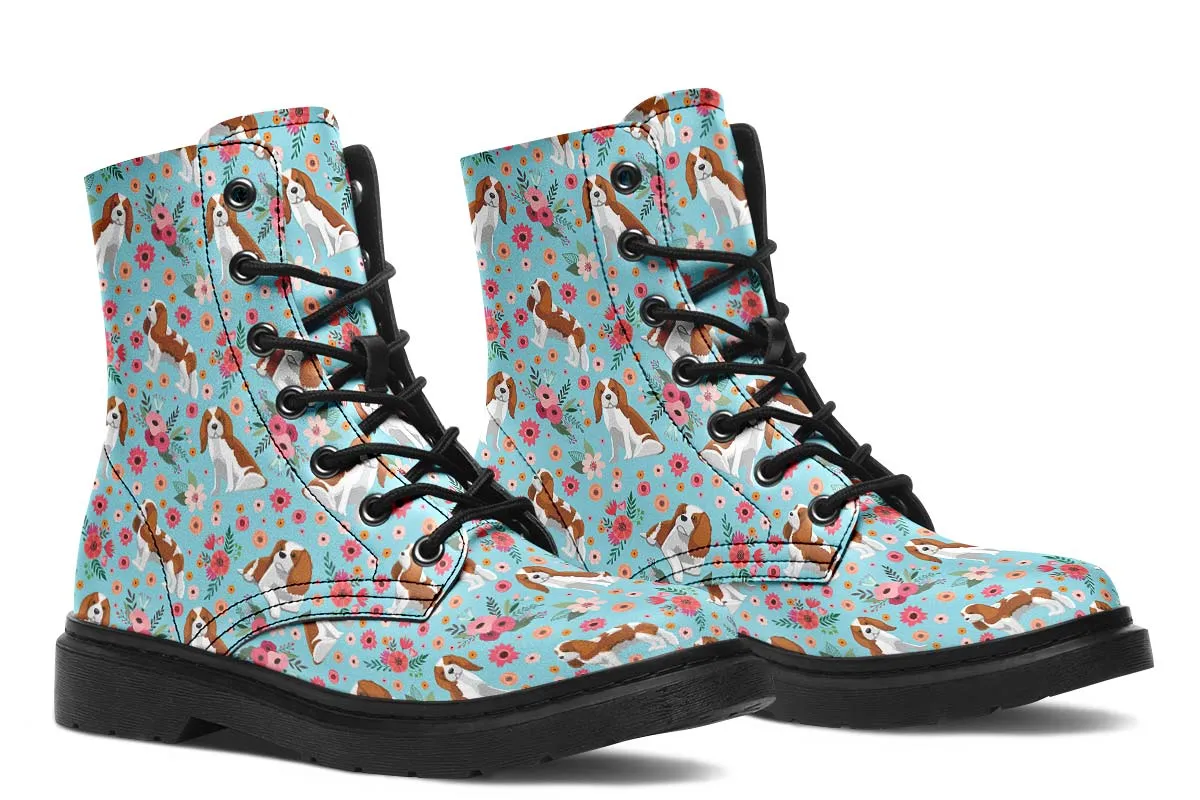 Cavalier King Charles Flower Boots