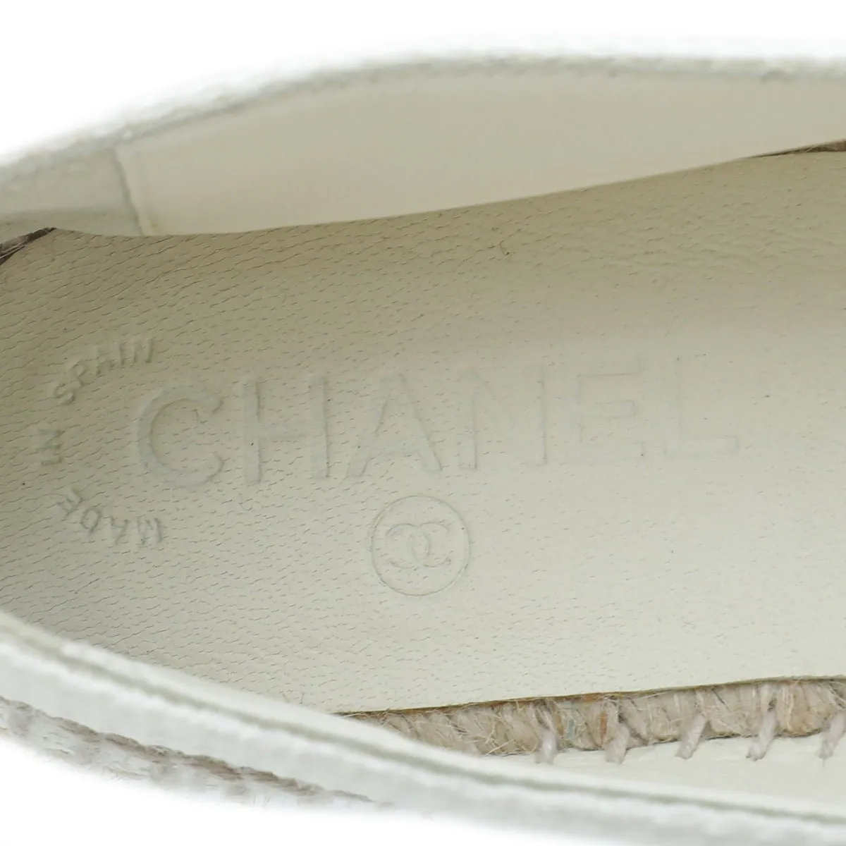 Chanel Bicolor CC Cap Toe Paint Espadrille 38