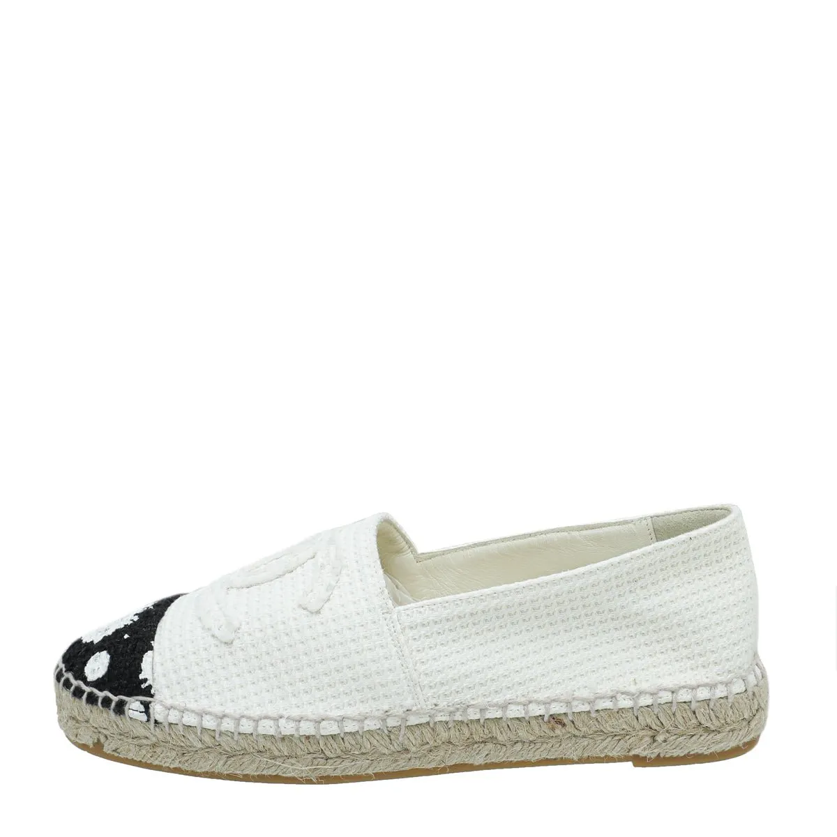 Chanel Bicolor CC Cap Toe Paint Espadrille 38
