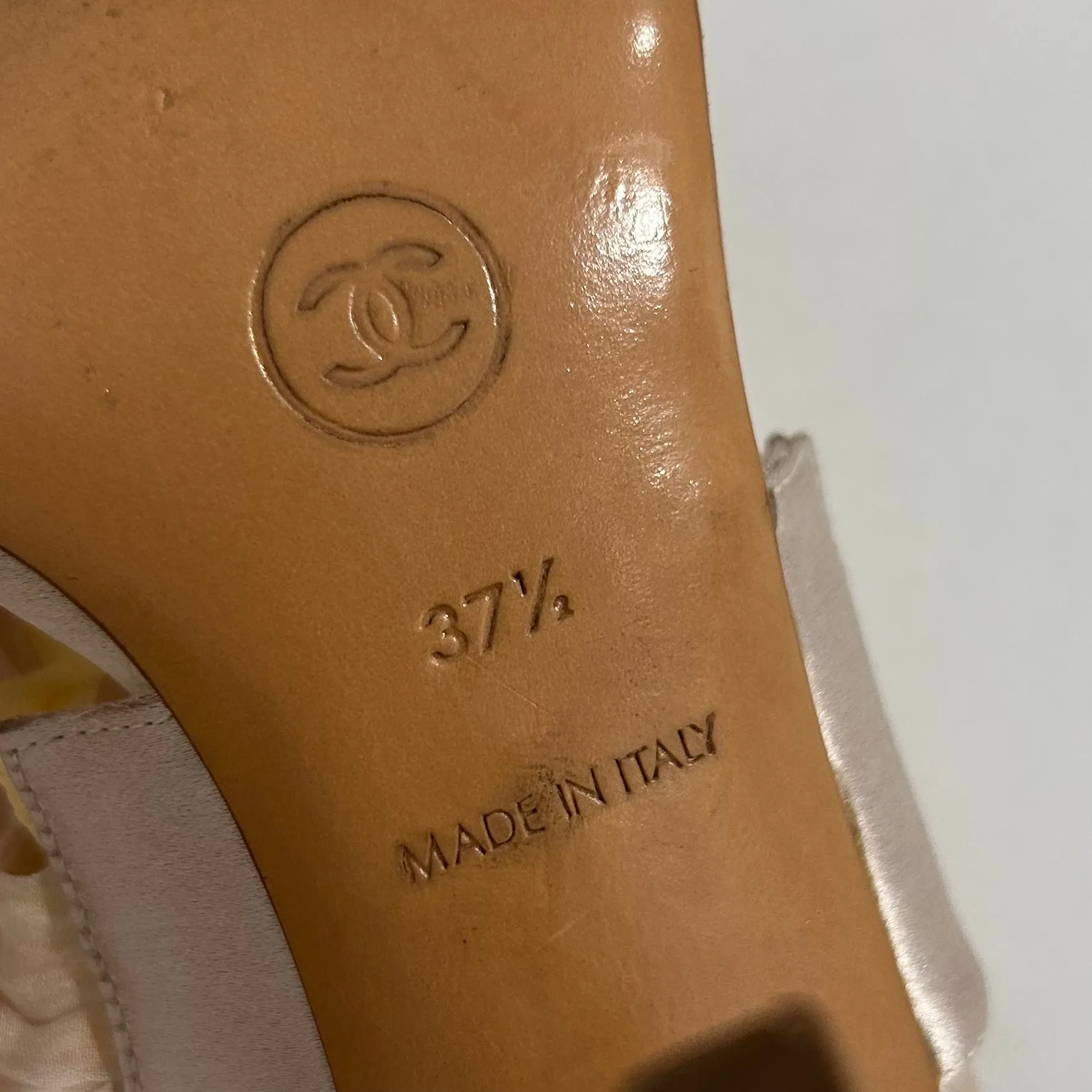 Chanel Chiffon Ankle Tie Heels
