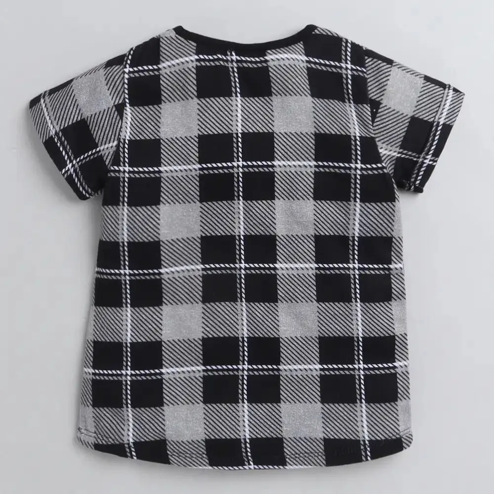 Checkered Printed Leggings Set
