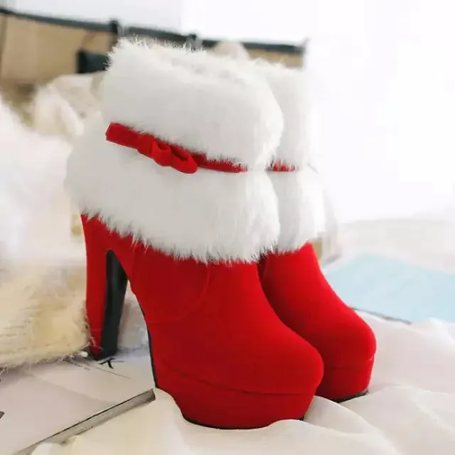 Chic High Heel Boots for Winter Parties - Elegant Design & Comfortable Fit for Any Occasion
