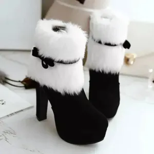 Chic High Heel Boots for Winter Parties - Elegant Design & Comfortable Fit for Any Occasion