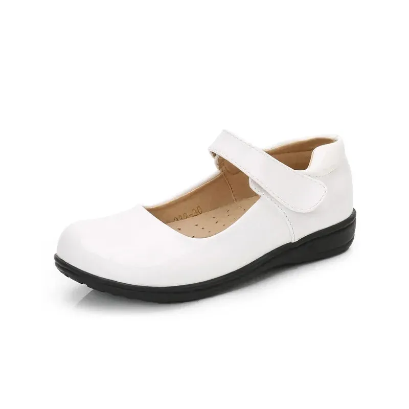 Children's Leather Shoes Spring - Summer |  Versatile Black School Girl Shoes