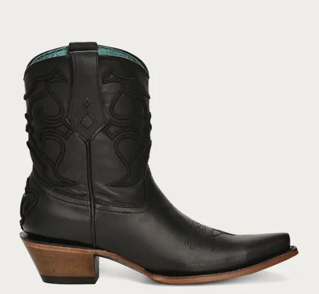 CORRAL LADIES BLACK ANKLE BOOTS STYLE Z5111