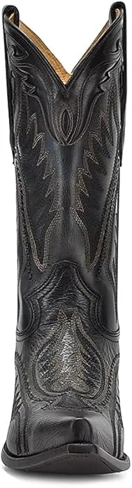 Corral Men's 12.5" Woven & Inlay Black Blue Western Boots