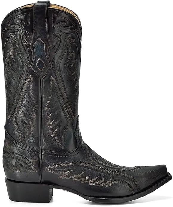 Corral Men's 12.5" Woven & Inlay Black Blue Western Boots