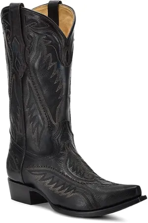 Corral Men's 12.5" Woven & Inlay Black Blue Western Boots