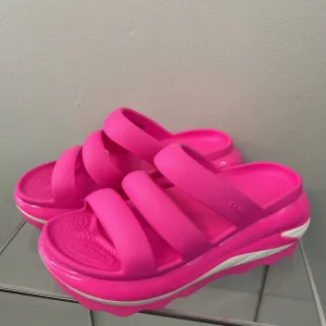 Crocs Pink Mega Crush Triple Strap Platform Sandals 11