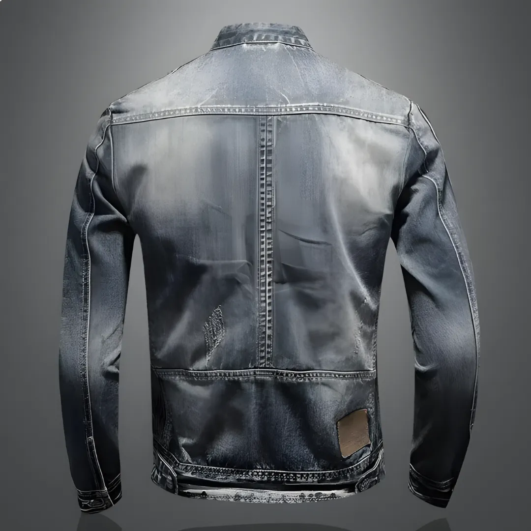 Denim Jas - Heren - Dubbele Borstzak - Stijlvol en Comfortabel - Ideaal voor Elke Gelegenheid