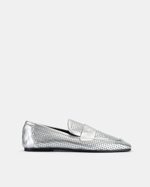 DOF Studios Emilia Loafer - Silver Leather
